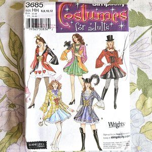 UNCUT Sewing Pattern Simplicity 3685 Sizes 6-8-10-12